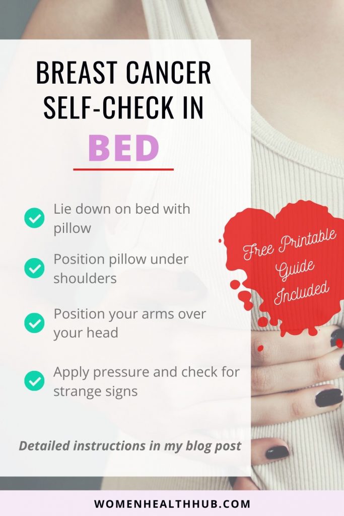 Step by step guide to do breast self exam at home