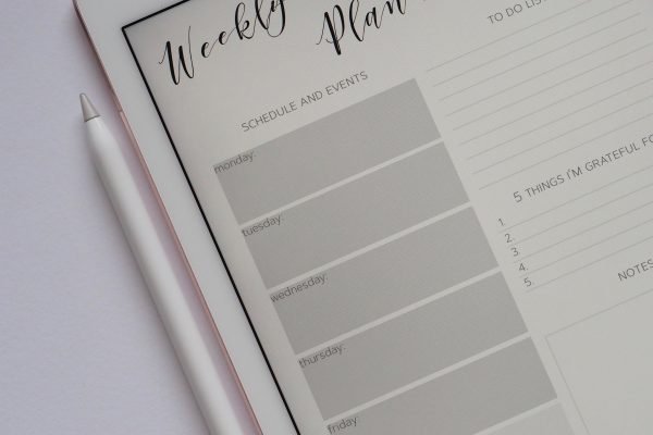 Free weekly routine tracker
