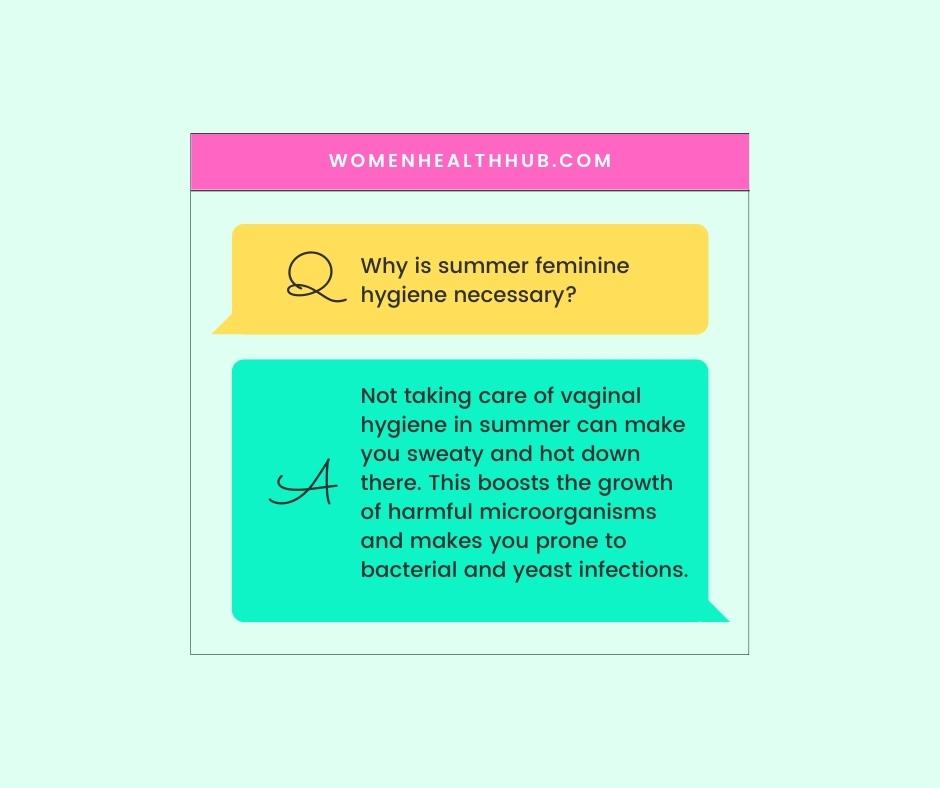 feminine hygiene in summer - women health hub