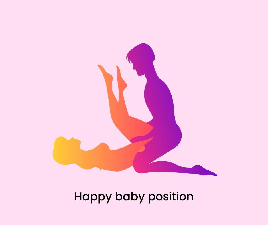 happy baby sex pose - women's sex positions for orgasm