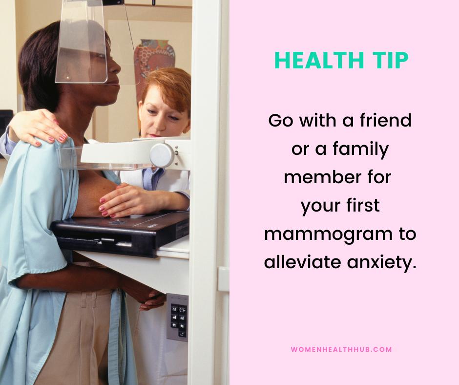 what to expect during a mammogram - women health hub