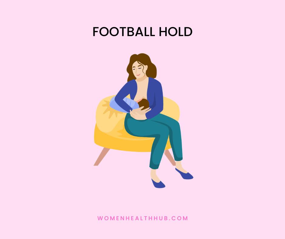 football hold popular breastfeeding positions - women health hub